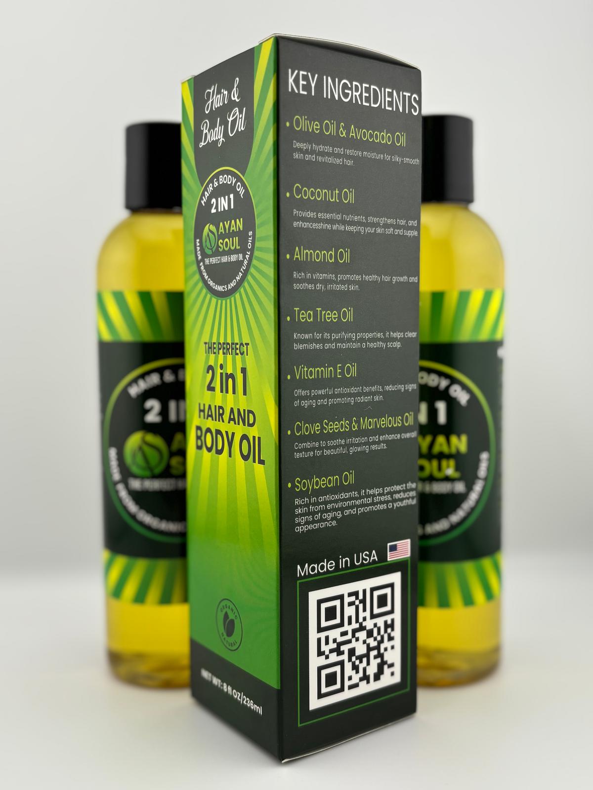Ayan Soul 2-in-1 Hair & Body Oil