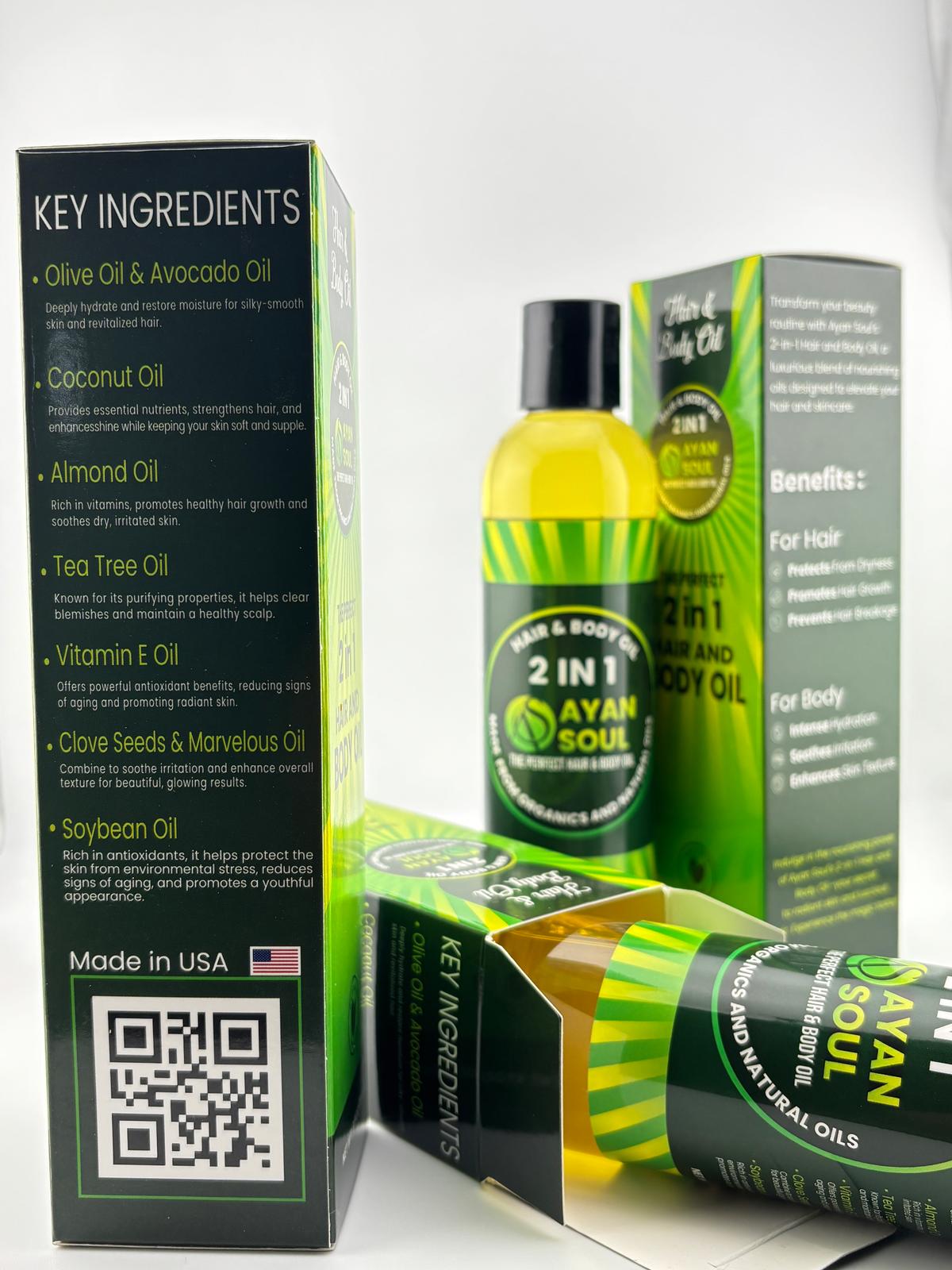 Ayan Soul 2-in-1 Hair & Body Oil