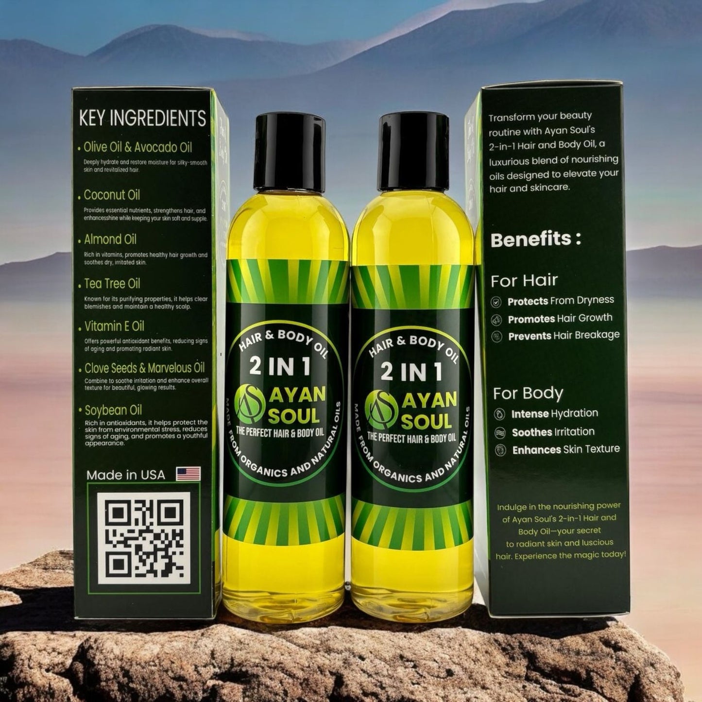 Ayan Soul 2-in-1 Hair & Body Oil