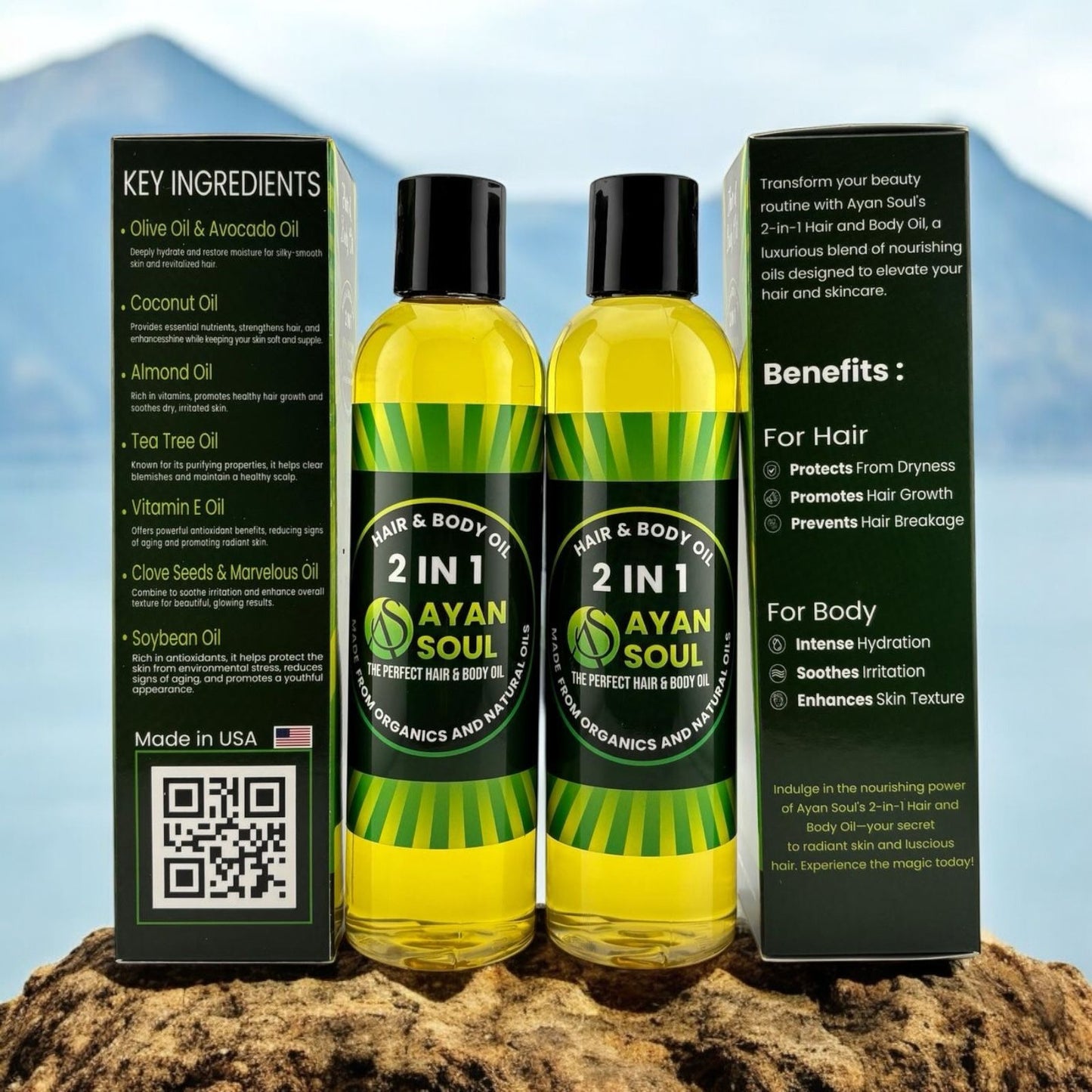 Ayan Soul 2-in-1 Hair & Body Oil