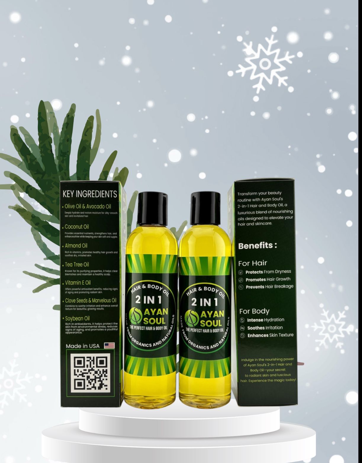 Ayan Soul 2-in-1 Hair & Body Oil