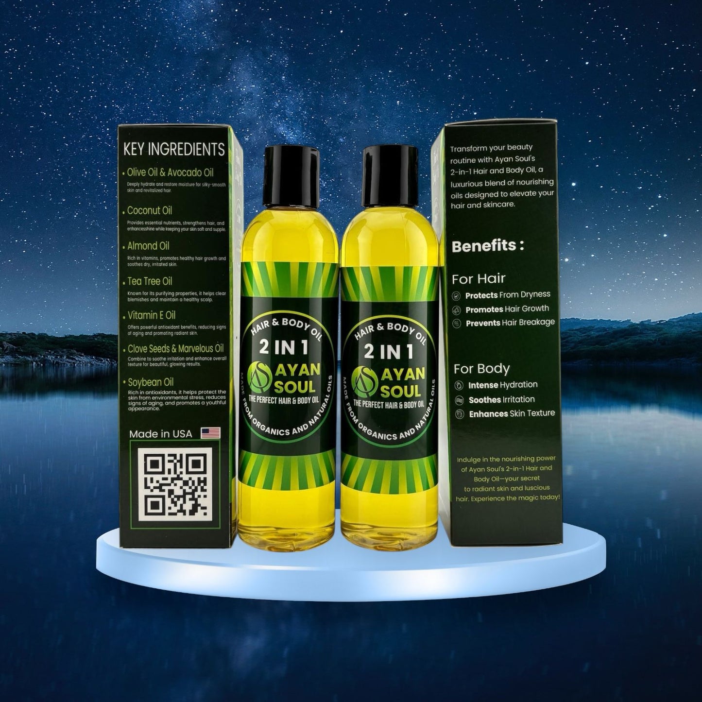 Ayan Soul 2-in-1 Hair & Body Oil