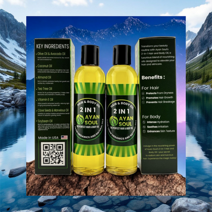 Ayan Soul 2-in-1 Hair & Body Oil