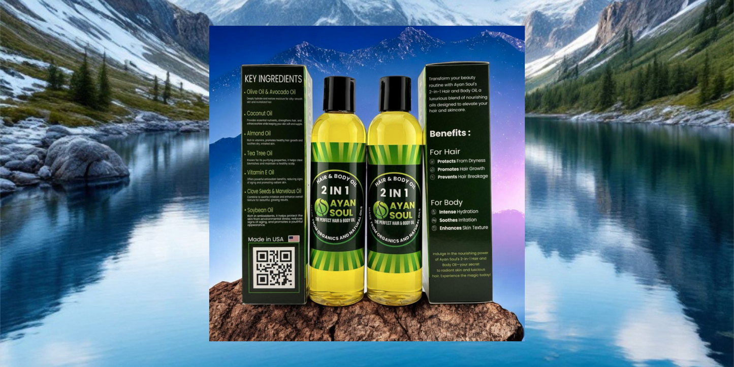 Ayan Soul 2-in-1 Hair & Body Oil
