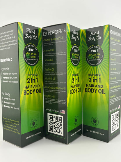 Ayan Soul 2-in-1 Hair & Body Oil