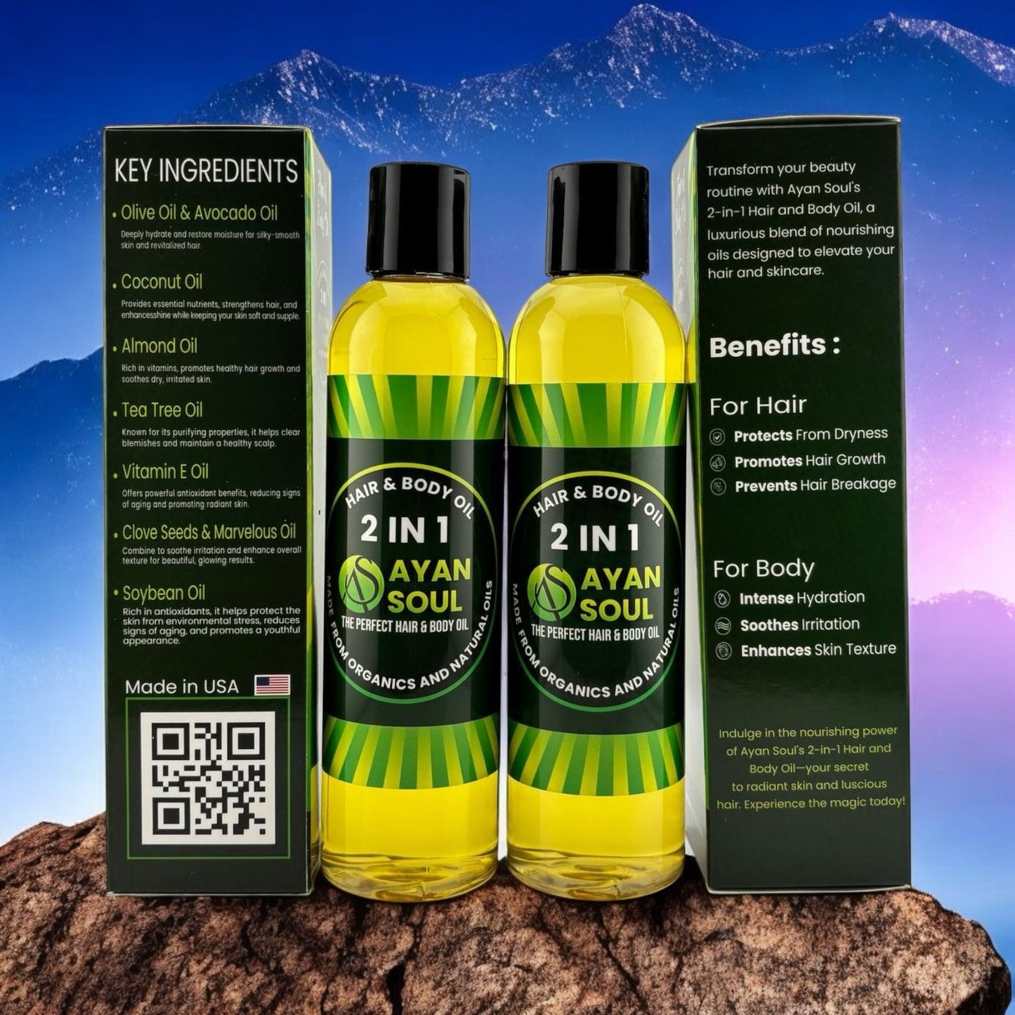 Ayan Soul 2-in-1 Hair & Body Oil